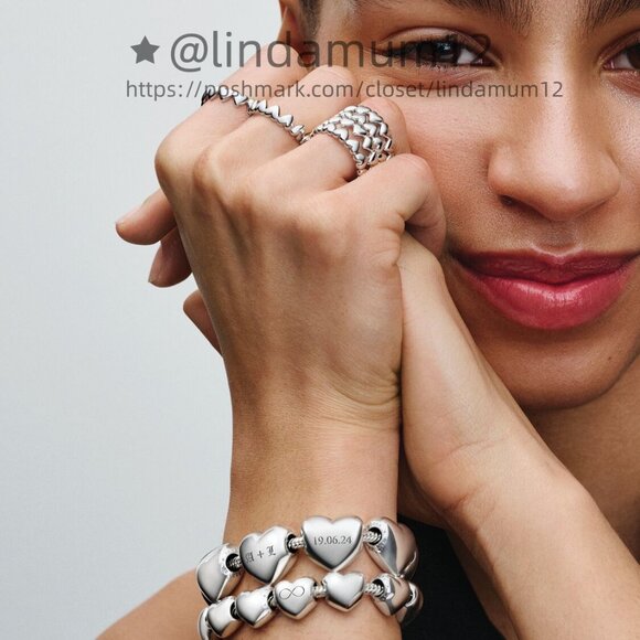 Pandora Be Love Engravable Heart Charm - Picture 6 of 8